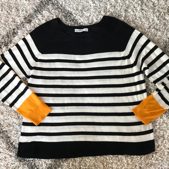 Zara Sweaters - Zara Knit Striped Sweater L